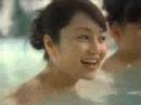 矢田亜希子-CM(Aflac-04)温泉入浴シーン